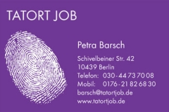 Tatort-Job-Visitenkarte