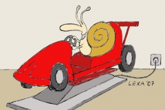 cartoon-rennschnecke